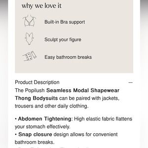 Popilush sculpting bodysuit XS/S white